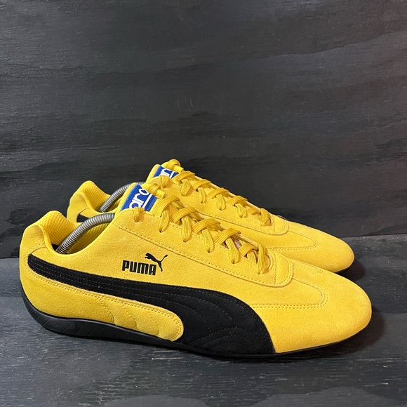 PUMA Speedcat Sarco Men’s Size 13 Yellow Black Soccer Shoes - Picture 1 of 8